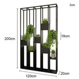 Industrial Metal Divider and Decorative Partition Planters | SABITA - onehappyhome