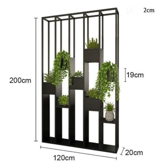 Industrial Metal Divider and Decorative Partition Planters | SABITA - onehappyhome
