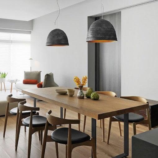 Industrial Modern Solid Wood Dining Table | DUKE - onehappyhome