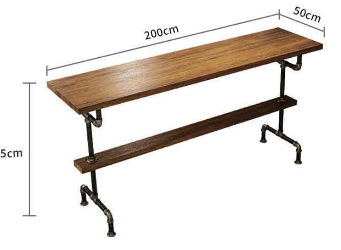 Industrial Solid Wood Bar Table | ADAM - onehappyhome