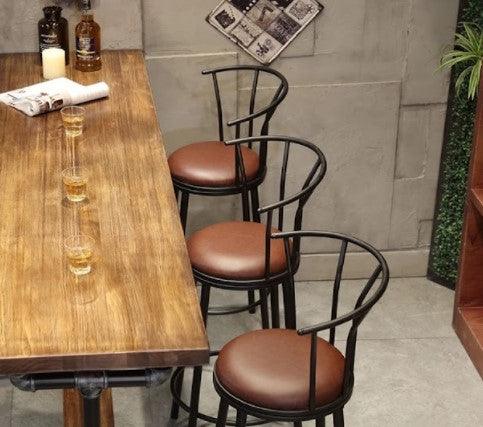 Industrial Solid Wood Bar Table | ADAM - onehappyhome