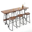 Industrial Solid Wood Bar Table | ADAM - onehappyhome