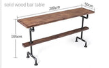 Industrial Solid Wood Bar Table | ADAM - onehappyhome