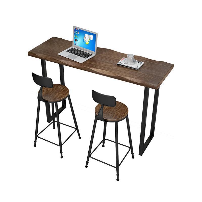 Industrial Solid Wood Bar Table | ISAAC - onehappyhome