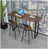 Industrial Solid Wood Bar Table | ISAAC - onehappyhome