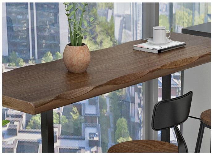 Industrial Solid Wood Bar Table | ISAAC - onehappyhome