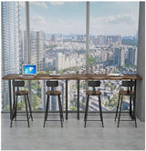 Industrial Solid Wood Bar Table | ISAAC - onehappyhome