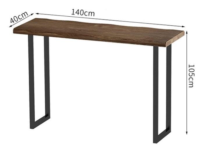 Industrial Solid Wood Bar Table | ISAAC - onehappyhome