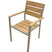 James outdoor dining chair in aluminum