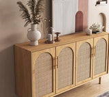 Japandi Rattan Sideboard Cabinet | IYLA - onehappyhome