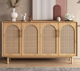 Japandi Rattan Sideboard Cabinet | IYLA - onehappyhome