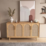 Japandi Rattan Sideboard Cabinet | IYLA - onehappyhome