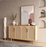 Japandi Rattan Sideboard Cabinet | IYLA - onehappyhome