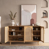 Japandi Rattan Sideboard Cabinet | IYLA - onehappyhome