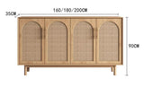 Japandi Rattan Sideboard Cabinet | IYLA - onehappyhome