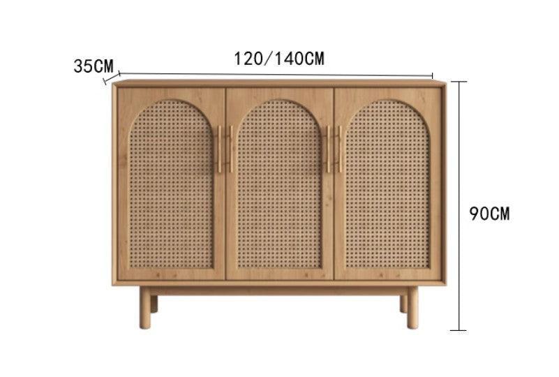 Japandi Rattan Sideboard Cabinet | IYLA - onehappyhome