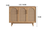 Japandi Rattan Sideboard Cabinet | IYLA - onehappyhome