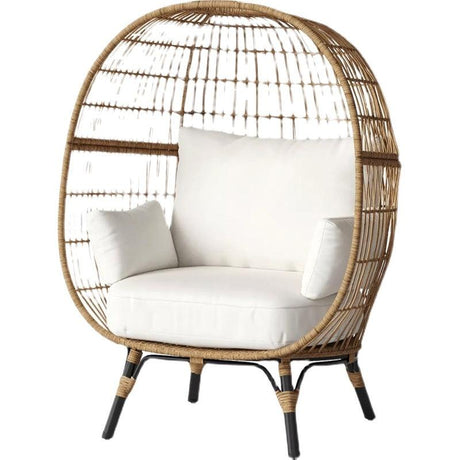 Lounge / Wicker Rattan Egg Chair | LUCY - onehappyhome