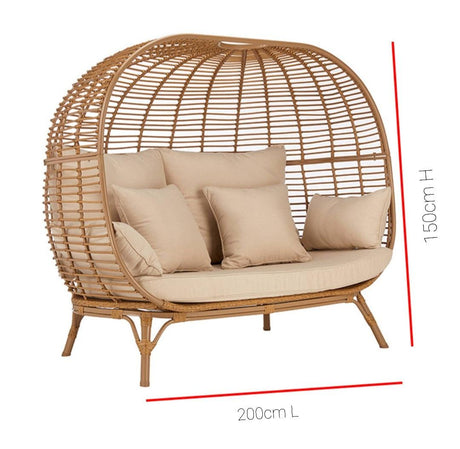 Lounge / Wicker Rattan Egg Chair | LUCY - onehappyhome