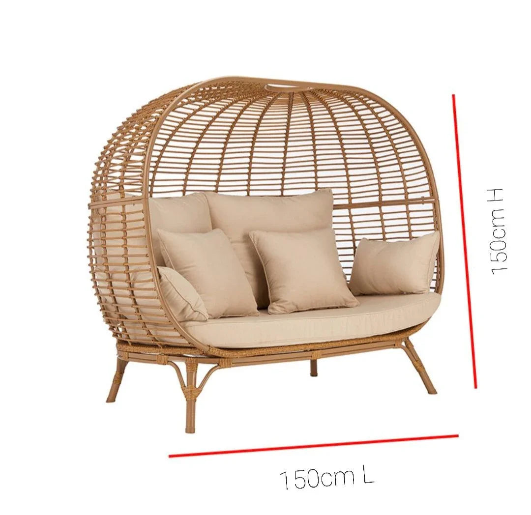 Lounge / Wicker Rattan Egg Chair | LUCY - onehappyhome