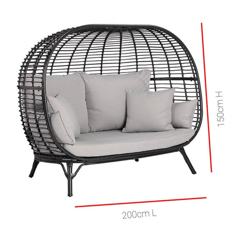 Lounge / Wicker Rattan Egg Chair | LUCY - onehappyhome