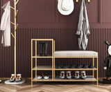 Luxury Shoe Stool Bench with Racks | TRIXIE - onehappyhome