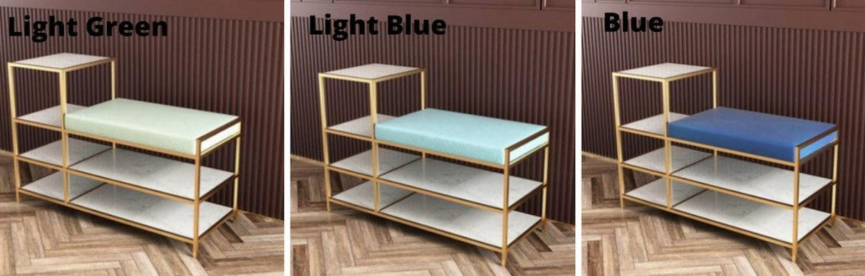 Luxury Shoe Stool Bench with Racks | TRIXIE - onehappyhome