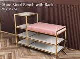 Luxury Shoe Stool Bench with Racks | TRIXIE - onehappyhome