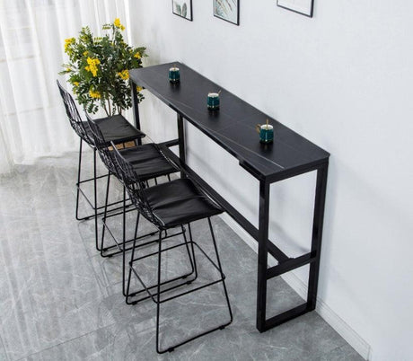 Marble Bar Table High Counter | HARLENE - onehappyhome