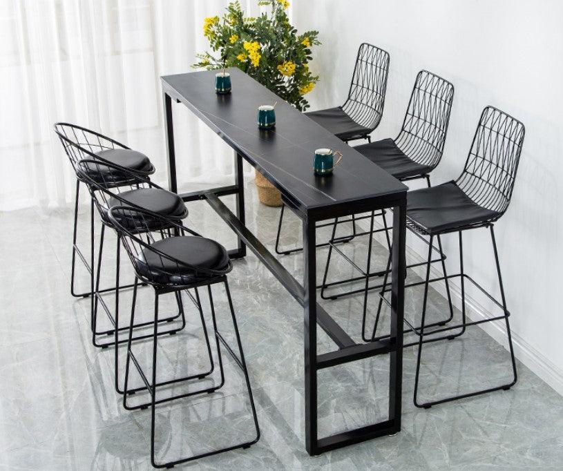 Marble Bar Table High Counter | HARLENE - onehappyhome