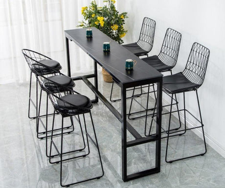 Marble Bar Table High Counter | HARLENE - onehappyhome