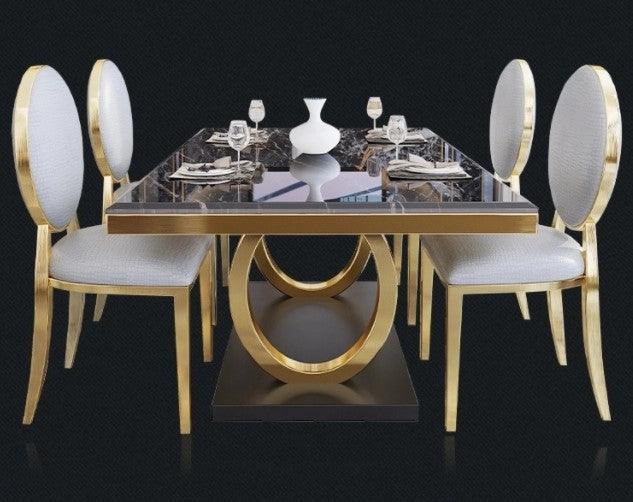 marble dining table