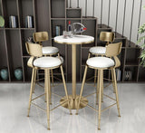 Marble High Bar Table and Chairs | HANA - onehappyhome