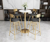 Marble High Bar Table and Chairs | HANA - onehappyhome