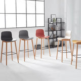 Minimalist Bar Stool (Set of 2)| ALICIA - onehappyhome