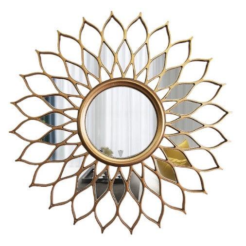 gold wall accent mirror