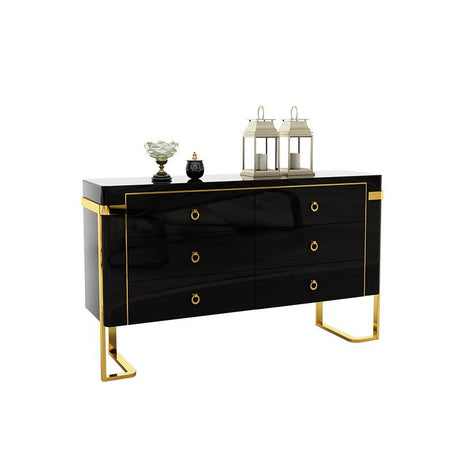 black chest of drawers