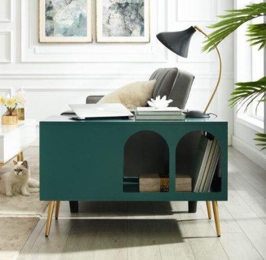 side table with house for cat