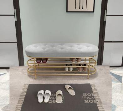 Modern Entryway Shoe Bench BRIANA - onehappyhome
