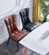 Modern Faux Leather Dining Chair | BROOK - onehappyhome