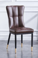 Modern Faux Leather Dining Chair | CRISTA - onehappyhome