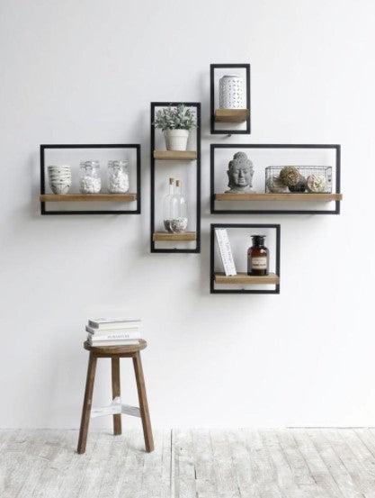 Modern Industrial Wall Shelf Unit | WEA - onehappyhome