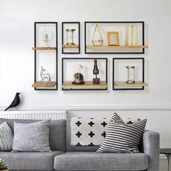 Modern Industrial Wall Shelf Unit | WEA - onehappyhome