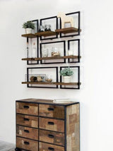 Modern Industrial Wall Shelf Unit | WEA - onehappyhome