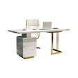 modern white study table