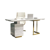 modern white study table