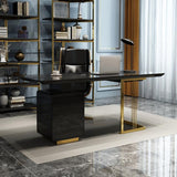 modern luxury black office table