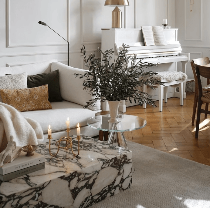 Modern Marble Coffee Table | KAIRAV - onehappyhome