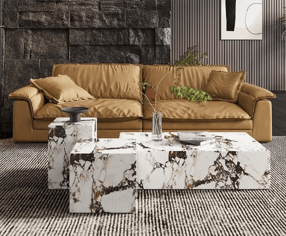 Modern Marble Coffee Table | KAIRAV - onehappyhome