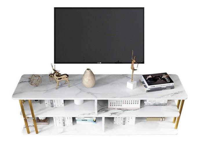 Modern Marble TV Console | TERENCE - onehappyhome